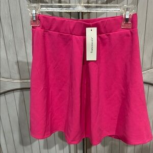 Francesca's Collections Pink Skater Mini Skirt Casual